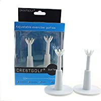 kofull Tees de Golf Ajustables de Goma (53 mm-73 mm) para Golf (2 Piezas con Caja)